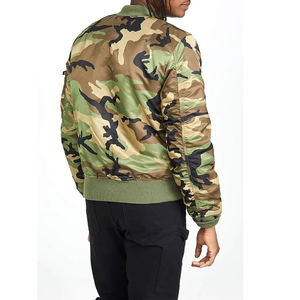 Chaqueta Bomber de Camuflaje de Invierno 2025, Nueva, al por Mayor, de Alta Calidad, con Cuello Alto, Logotipo Personalizado, Chaqueta de Moda de la Mejor Calidad para Hombre - Product Image 2