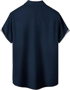 100% coton, T-shirt pour homme, coupe ample, imprimé Vente en gros de nouvelles chemises d'été hawaïennes pour hommes avec plage à séchage rapide - Product Image 2