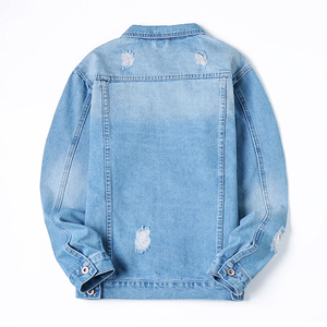 Premium Quality Streetwear Coat Custom Long Sleeve Denim Jacket Men Jean Jackets custom OEM - Product Image 2