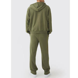 Pantalones de chándal de pierna ancha de cintura alta para hombre Pantalones de chándal casuales con logotipo privado personalizado - Product Image 2