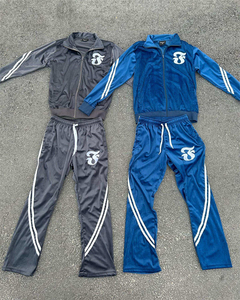 Ensemble survêtement coupe-vent personnalisé deux pièces, veste zippée, survêtement en nylon, survêtement zippé, survêtement coupe-vent - Product Image 2