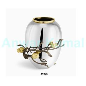 Florero de Metal hecho a mano con forma única de lujo para decoración del hogar, maceta central de Mesa para boda - Product Image 1