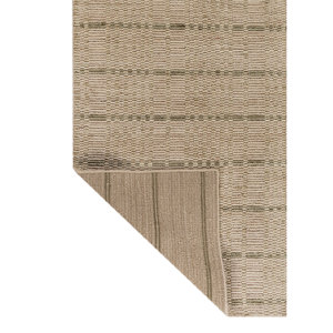 Tapis en laine tissé à la main Contour Gold, grand modèle à rayures et motifs orientaux, style bohème, pour chambre à coucher, salon, adapté aux adolescents - HWL-447 - Product Image 5
