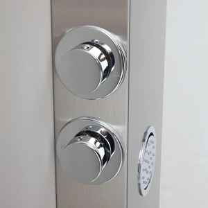 Panel de Ducha Cromado con Hidromasaje y Cabezal de Ducha Tipo Lluvia para Conjuntos de Baño - Product Image 4