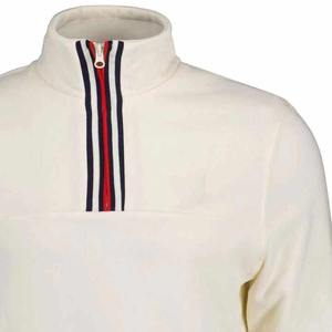 À la mode coupe décontractée personnalisé quart Zip sweat doux polaire col haut à manches longues couleur unie hommes 1/4 Zip Golf pull - Product Image 4