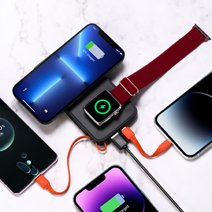 Casque de montre téléphone <span class=keywords><strong>portable</strong></span> 3-en-1 Powerbank <span class=keywords><strong>Portable</strong></span> Mini Power Bank 20000mAh Pour 15W <span class=keywords><strong>Chargeur</strong></span> sans fil magnétique pour téléphone - Product Image 1