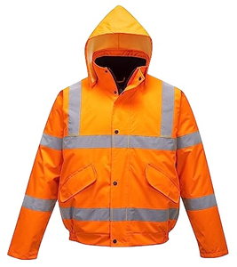 เสื้อแจ็คเก็ตนิรภัยโพลีเอสเตอร์สะท้อนแสง กันน้ำ ระบายอากาศ มีหลายกระเป๋า คุณภาพสูง สวมใส่สบาย รับผลิตตามแบบ (OEM) - Product Image 5