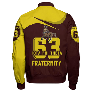 Veste en satin grec de qualité supérieure Iota Phi Theta 1963, veste universitaire brodée, bomber universitaire - Product Image 2