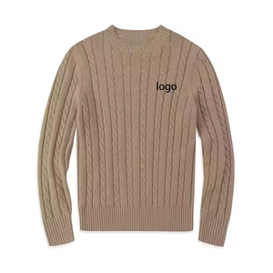 Breathable Sustainable Long Lasting Colorful Solid Sweater for Mens Embroidery Hand-Knit Winter Season Soft & <b>Worm</b> Sweater - Product Image 4