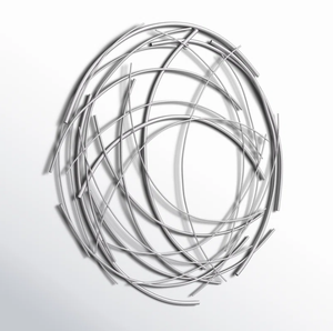 Décoration murale en métal design de luxe décoration intérieure et extérieure tenture murale hôtel restaurant maison salon chambre art décoratif - Product Image 3