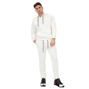 Sudadera con capucha sólida informal para hombre invierno 100% tela polar de algodón logotipo personalizado térmico - Product Image 3