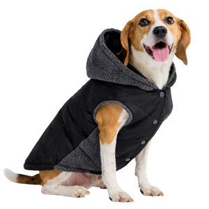 Hooded Insulated <b>Dog</b> Jacket <b>Winter</b> Pet <b>Coat</b> Quilted Warm Vest With Soft Lining For Small Medium Large <b>Dogs</b> - Product Image 1