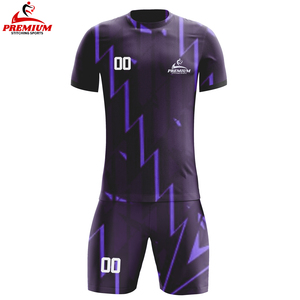 Venta al por mayor de fábrica Sublimación Personalización completa Camiseta de fútbol para hombre Chándal Camiseta de fútbol Nuevo diseño Kit de fútbol para hombres - Product Image 5