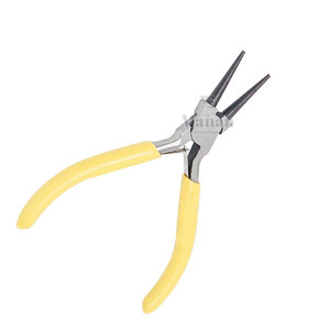 MANAN INSTRUMENTS Yellow Handle Round Baguette Cut Pliers Stainless Steel for Jewelry Setting DIY Tools - Product Image 2
