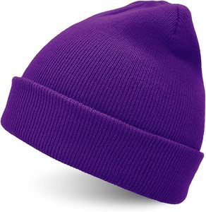 Gorro de invierno de punto acanalado elegante, gorro transpirable elástico para trabajos al aire libre, viajes y actividades en climas fríos - Product Image 3