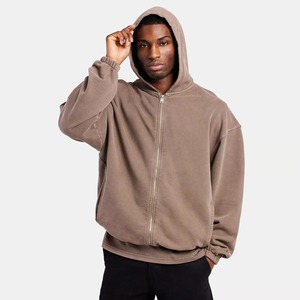 Sudaderas con Capucha Extra Grandes para Hombre, con Cierre, Gruesas, con Logotipo Personalizado, Lisas, con Hombros Caídos, de Forro Polar, Personalizadas, 100% Algodón, Bordadas e Impresas - Product Image 1