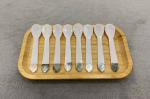 Restaurante de lujo Hotel Cena Madre de perla Cuchara Shell Caviar Cuchara Hecho a mano Vietnam Ayuda a mantener todo el sabor del caviar - Product Image 3