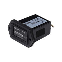 Compteur d'heures mécanique noir SYS, compteur d'heures à commande par quartz 12-36VDC 30-60VDC 220VAC