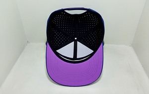 Logo brodé personnalisé denim velours côtelé unisexe Snapback chapeaux haut profil performance extérieure sport camionneur respirant découpé au laser - Product Image 6