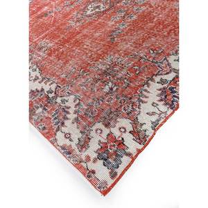 Alfombra de Lana Anudada a Mano de Gran Tamaño, Diseño de Medallón Rojo y Naranja, para Sala de Estar, Pasillo Rectangular, Modelo Pae-2368 - Product Image 2
