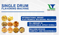 Nouvelle machine à aromatiser les snacks par extrusion automatique à double tambour, en acier inoxydable et haute capacité