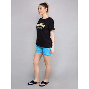 Conjunto de Pijama Casual de Algodón para Mujer Evolve, con Cierre de Botones, Transpirable, Suave, con Logotipo Personalizado, Estampado Tie Dye, Sin Mangas, para Invierno - Product Image 3