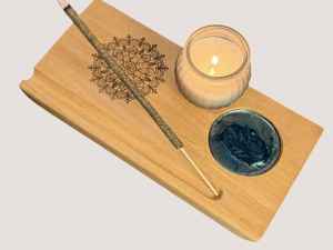 Decorative Handcrafted Durable Wooden <b>Incense</b> <b>Stick</b> <b>Holder</b> Ash Catcher Burner <b>for</b> Religious Indian <b>Incense</b> Spiritual Home Office - Product Image 2