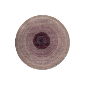 พรมขนสัตว์และวิสโคสลายพิมพ์นามธรรมสีเบจและสีน้ำตาล สำหรับห้องนั่งเล่น ห้องโถง รูปทรงสี่เหลี่ยมผืนผ้า รุ่น-TNQ-4410 - Product Image 1