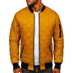 Venta al por mayor de calidad superior chaqueta de invierno de bombardero grueso Unisex Nylon abrigo de vuelo Turn Down Collar Casual chaquetas ligeras - Product Image 2