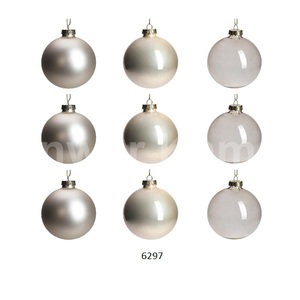 Juego de 9 adornos de bolas de Navidad de cristal colgantes de Navidad para la decoración del árbol de Navidad para vacaciones regalo de fiesta de boda de Halloween - Product Image 2