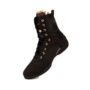 Vente en gros de chaussures de kick-boxe MMA en cuir personnalisées pour hommes chaussures de lutte d'entraînement d'été - Product Image 1