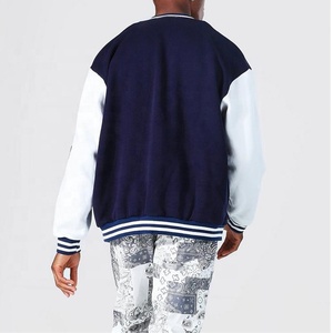 <b>Men's</b> Letterman <b>Jacket</b> <b>for</b> <b>Baseball</b> and University Varsity Stand Collar Winter Design 100% Cotton Plus Size - Product Image 6