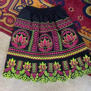 ชุดฮาวายปักลายผลิตในปากีสถาน ราคาถูก คุณภาพสูง ผ้าฝ้าย กระโปรงลำลองสไตล์โพลินีเซียนสำหรับผู้หญิง ปักลายสำหรับผู้หญิง - Product Image 1