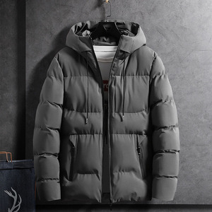 Oem diseño de logotipo personalizado abrigo de los hombres de invierno con capucha chaqueta acolchada de algodón - Product Image 6
