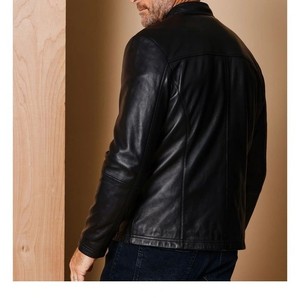 Chaqueta de cuero para hombre de diseño superior 100% de alta calidad con forro de piel de manga completa a precio razonable diseño personalizado disponible - Product Image 2