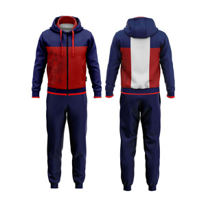 Chándales con capucha transpirables ajustados personalizados para hombre, ropa deportiva informal de moda, respetuosa con el medio ambiente, logotipo personalizado, OEM para hombre de invierno - Product Image 1