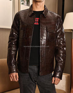 Chaqueta Bomber Vintage de Cuero Vacuno y Lona para Hombre, Diseño Nuevo, Personalizada, Impermeable, Cortavientos, de Secado Rápido - Product Image 2