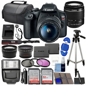 Digital DSLR <b>Camera</b> with 18-55mm Zoom Lens 2X 32GB Memory Cards <b>Filters</b> and Accessories - Product Image 2