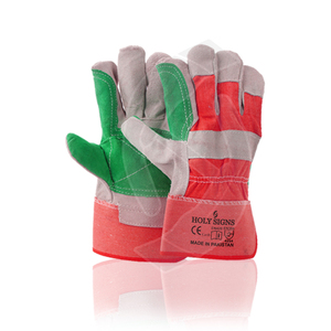 Guantes de seguridad resistentes de grado industrial Diseño de doble Palma con agarre mejorado para trabajo manual Cumplimiento EN420 - Product Image 1