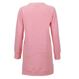 Factory Direct New Arrival <b>Women's</b> <b>Longline</b> <b>Sweatshirt</b> Custom Design 100% Cotton Front Logo for Winter - Product Image 2