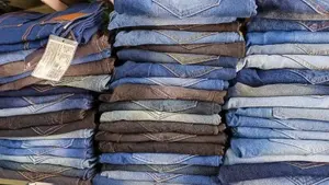 กางเกงยีนส์เดนิมผู้ชายจำนวนมาก - สีน้ำเงินคลาสสิก ทรงใส่สบายสำหรับใส่ในชีวิตประจำวัน - Product Image 5