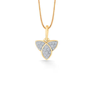 Collier pendentif en or 14 carats avec perle d'eau douce et diamant pour mariage et fiançailles - Product Image 2