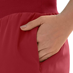 Servicio OEM, Pantalones Cortos Deportivos de Doble Capa para Mujer, de Cintura Alta, Secado Rápido, Elásticos, para Entrenamiento, Voleibol, Tenis - Product Image 3