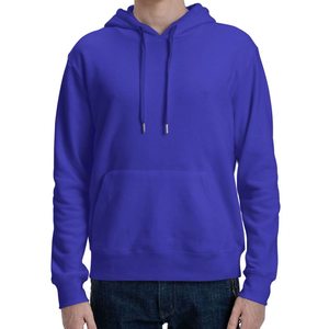 Cotton Blended Basics Men's Pullover Hoodie Custom Print Logo Loose Fit High Quality Fleece Oversize Embroidered Techniques - Product Image 2