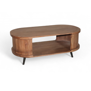 Muebles modernos para sala de estar, mesas de centro que ahorran espacio con tapa de madera, proporciones inteligentes, diseño decorativo elegante - Product Image 2