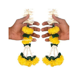 ฉากหลังตกแต่งบ้านด้วยงานออกแบบดอกไม้สีเหลืองสำหรับงานแต่งงานและเทศกาล - Product Image 3