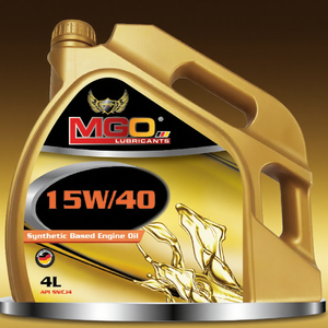 Aceite de base sintética certificado 15W-40 SN, Megzol MGO 14KG/4L, alto rendimiento y larga duración - Product Image 1