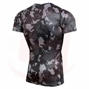 2026 New Design High Quality Short Sleeve <b>Men</b> <b>Rash</b> <b>Guards</b> Customized Design Compression Tops Wholesale <b>Rash</b> <b>guards</b> For Sale - Product Image 6