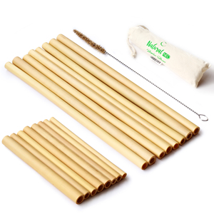 Pajitas de bambú de oro rosa de Vietnam de alta calidad reutilizables respetuosas con el medio ambiente sin BPA conjunto cantidad a granel logotipo del cliente - Product Image 1