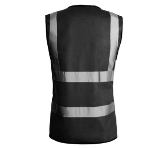 Chaleco de Seguridad de Alta Visibilidad, Unisex, con Bolsillos Reflectantes, Cremallera Frontal, Malla Transpirable de Algodón, Suministro Directo de Fábrica - Product Image 6